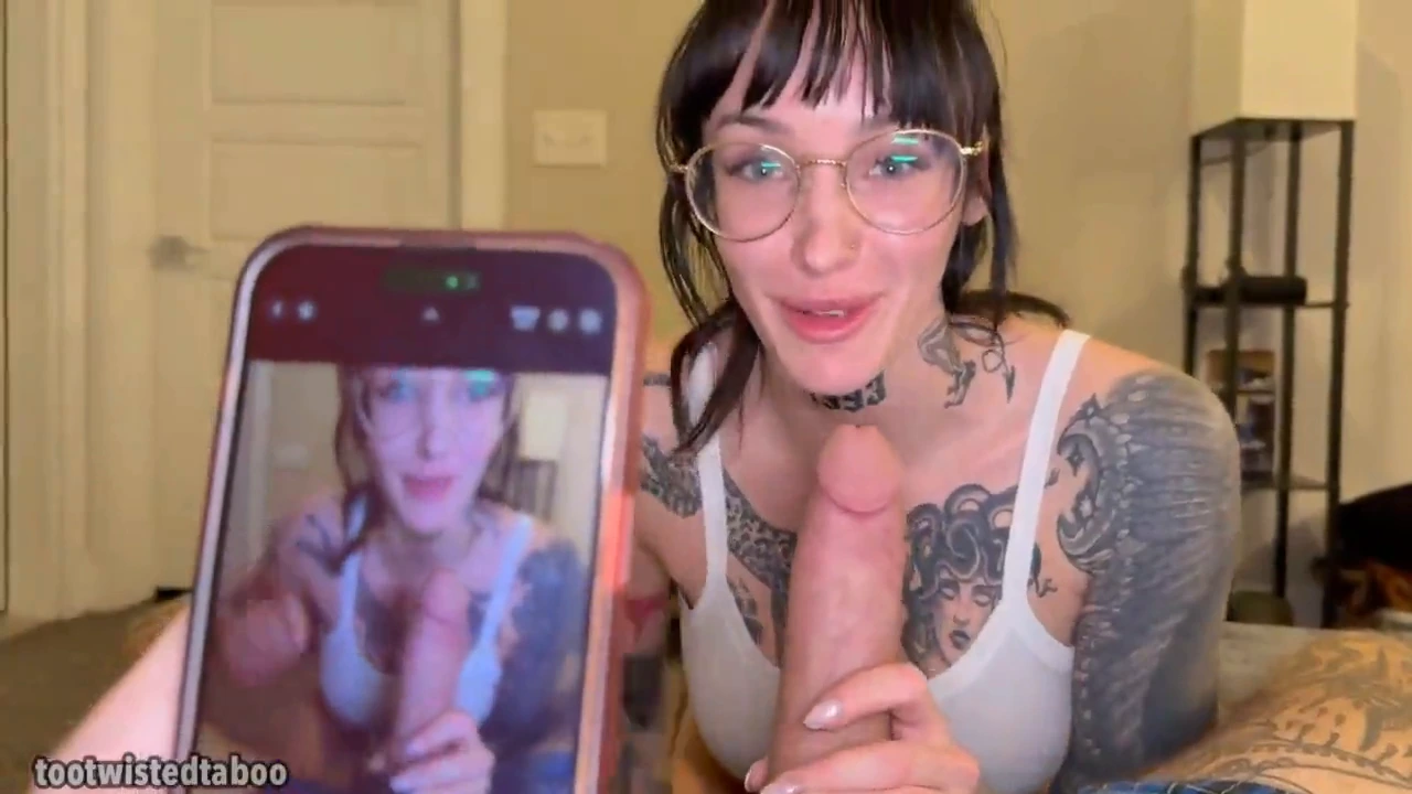 Step Sis and Step Bro found their Step Parents’ sex photos and they decided to act out the same scenes. Sis gives great blow job and then they both fuck her in different positions.